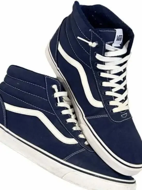 Vans Ward Hi 'Dress Blues' Canvas High Top Sneakers Men's Size 14 - Picture 2 of 5
